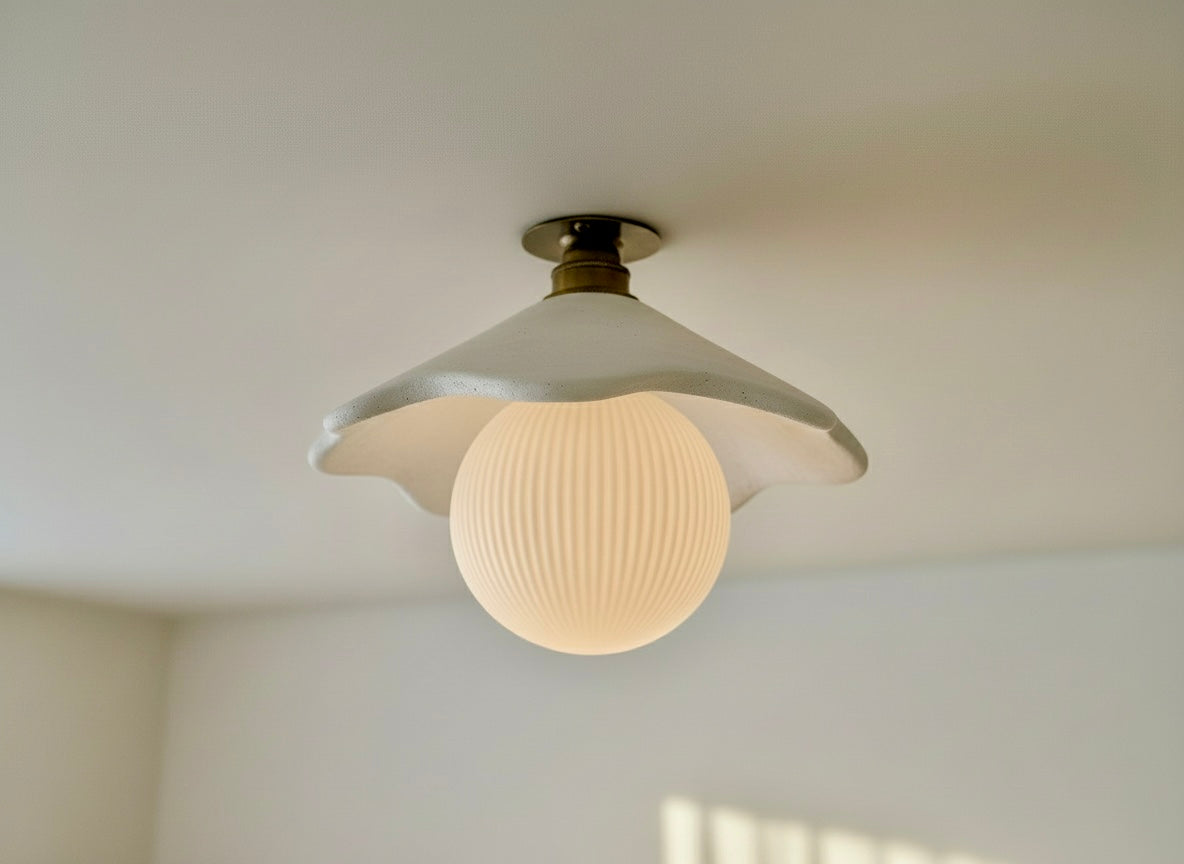 PORCIA Flush Mount Ceiling Light - Snow