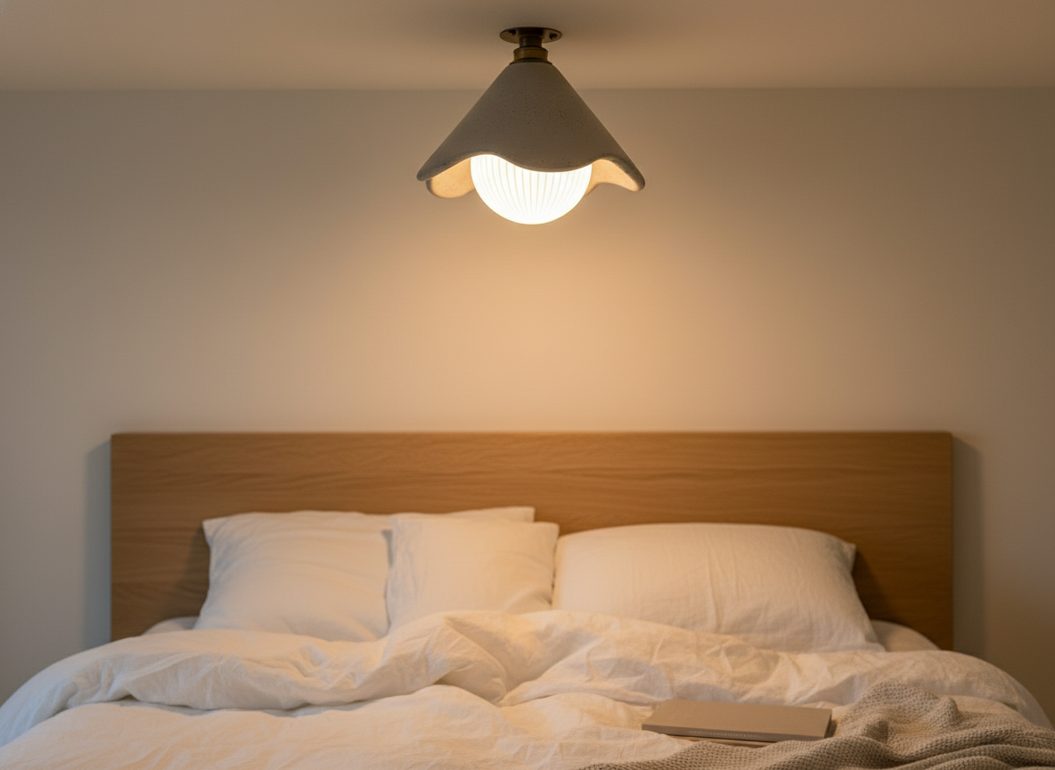 PATRO Flush Mount Ceiling Light - Concrete