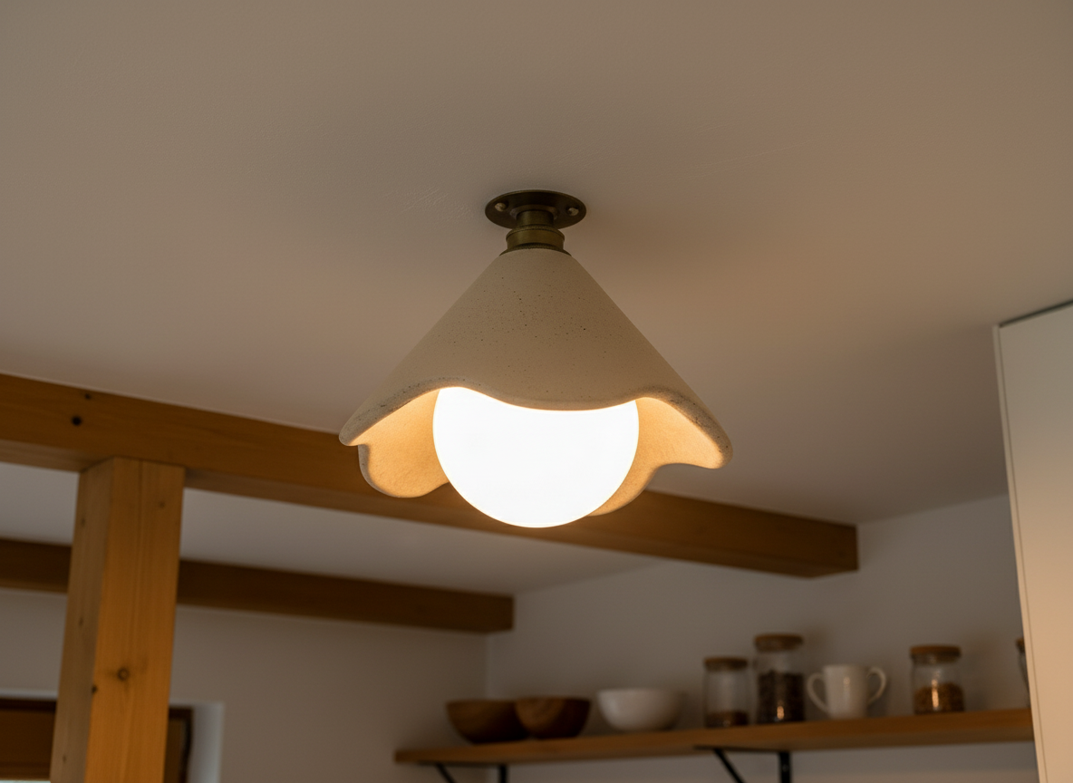PATRO Flush Mount Ceiling Light - Sandstone
