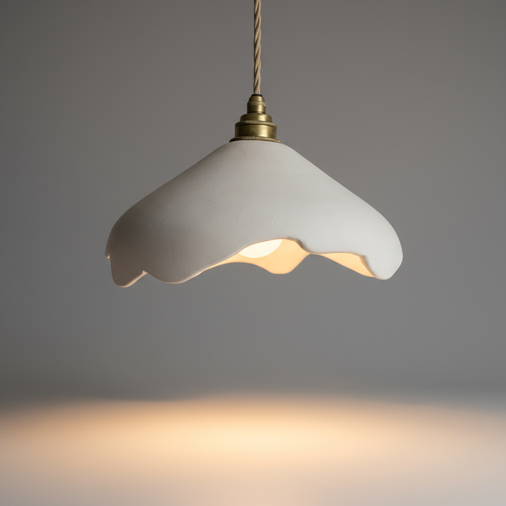 sculptural pendant light