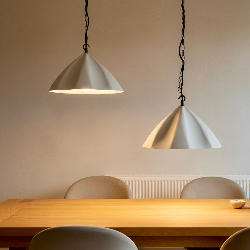 PLISSE Plaster Pendant Light