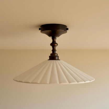 ORI Plaster Semi Flush Ceiling Light