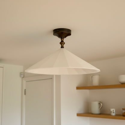 RAIDEN Plaster Semi Flush Ceiling Light