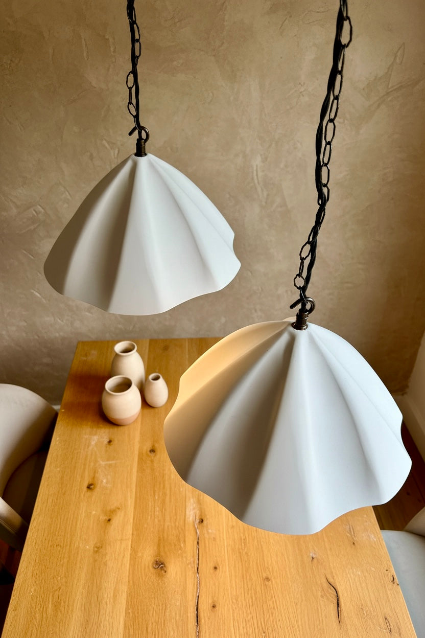 PLISSE Plaster Pendant Light