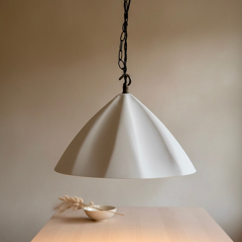 PLISSE Plaster Pendant Light