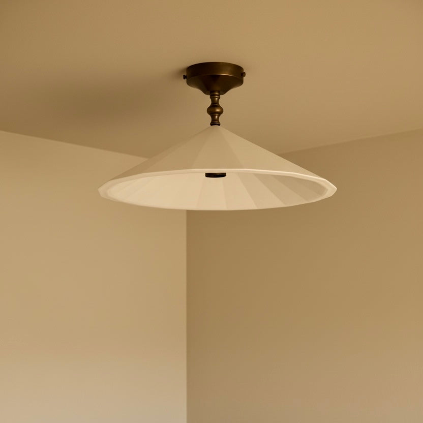 RAIDEN Plaster Semi Flush Ceiling Light