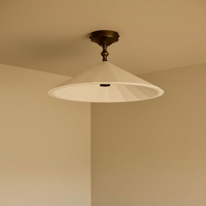 RAIDEN Plaster Semi Flush Ceiling Light