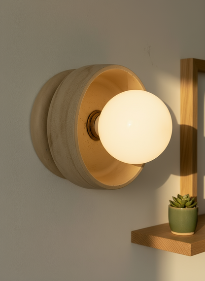 CRINIS Wall Sconce - Sandstone