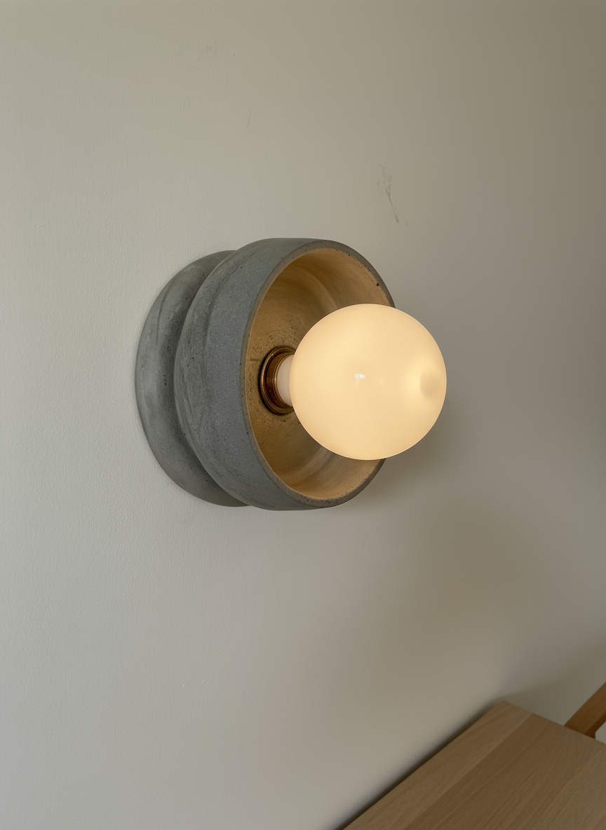 CRINIS Wall Sconce - Concrete