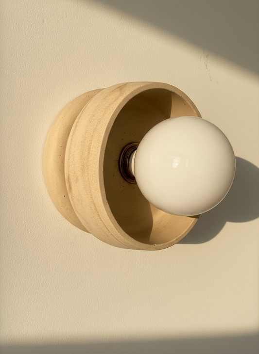 CRINIS Wall Sconce - Sandstone