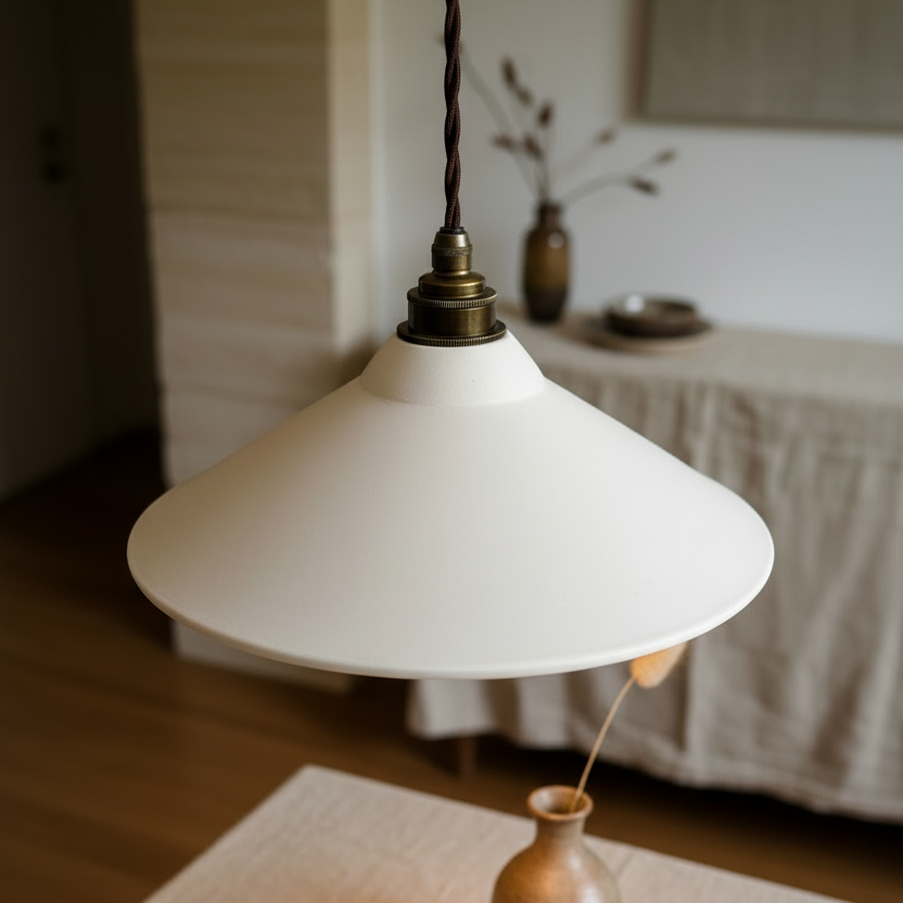 Angled top-down — bedside table