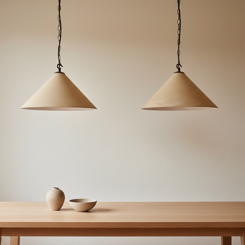 ARIUS Plaster Pendant Light - Sandstone