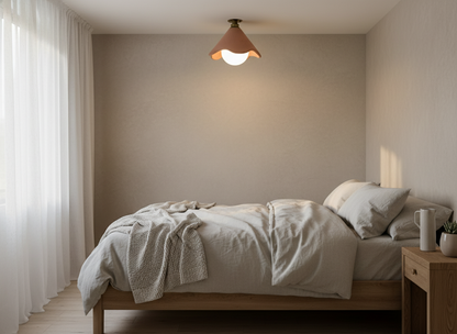 PATRO Flush Mount Ceiling Light - Terracotta