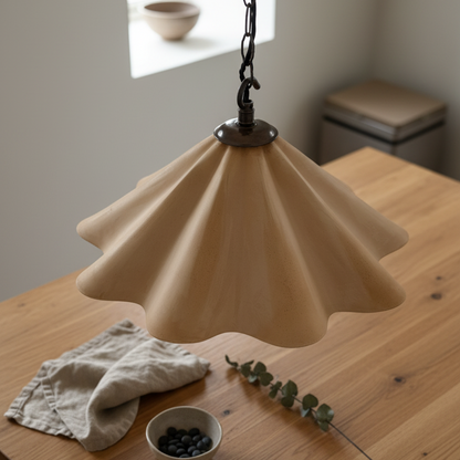 FANNIA Plaster Pendant Light - Sandstone