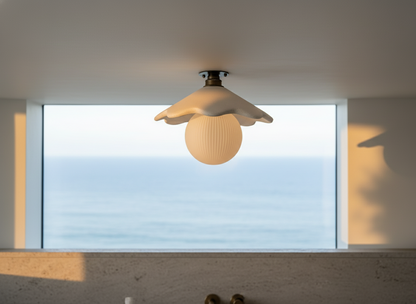 PORCIA Flush Mount Ceiling Light - Snow