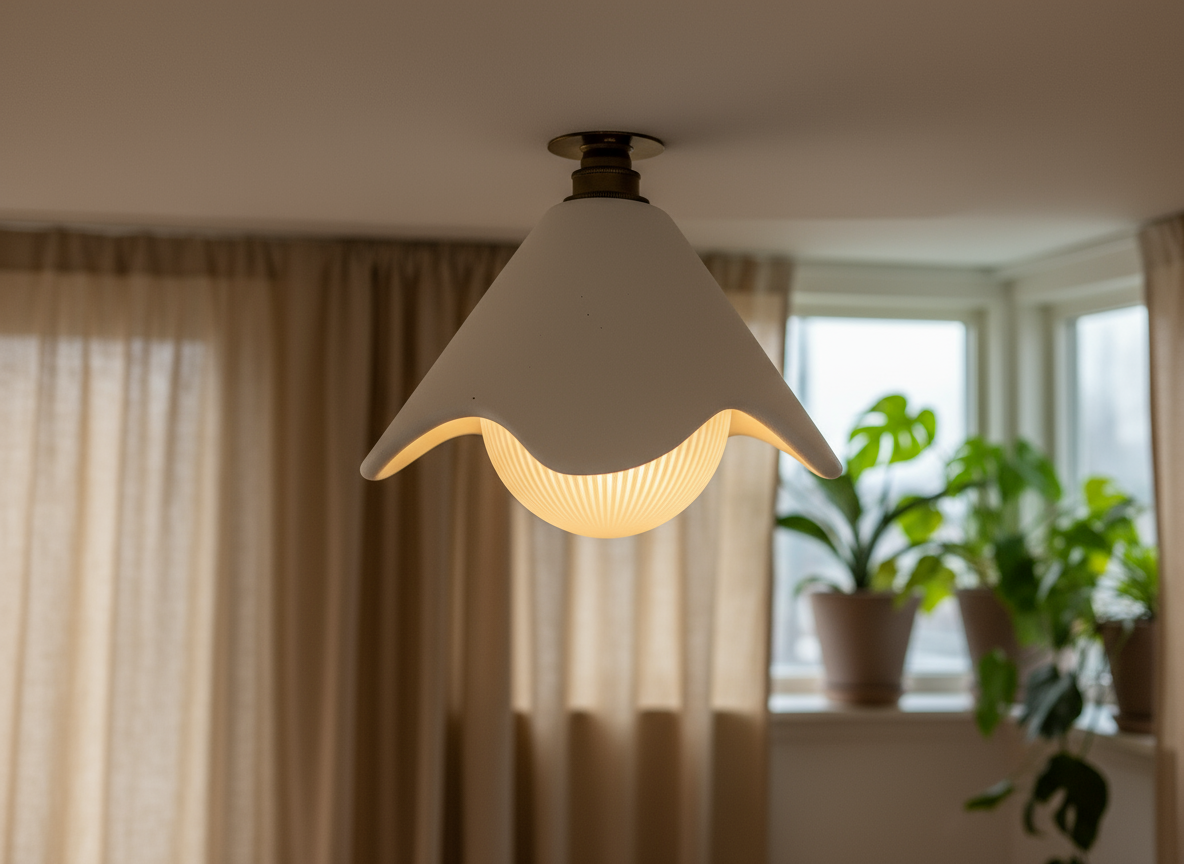 PATRO Flush Mount Ceiling Light - Snow