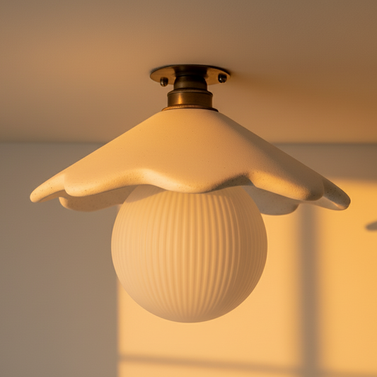 PORCIA Flush Mount Ceiling Light - Snow