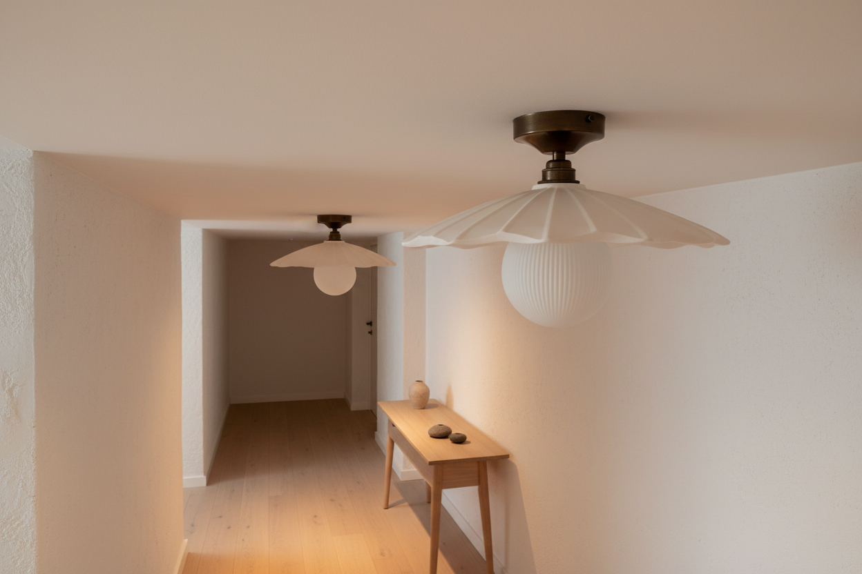 STILL Plaster Flush Mount Ceiling Light