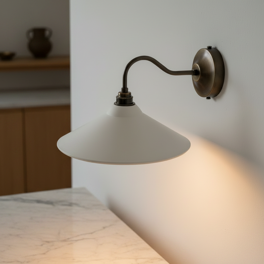 UMBO Plaster Wall Light - Snow