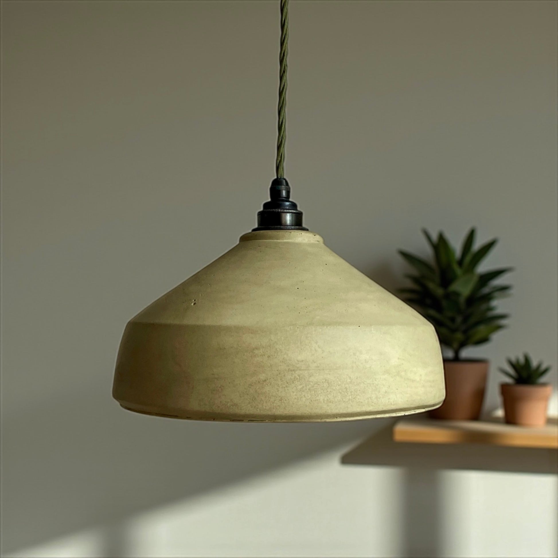 Modern minimalist ZENO ceiling light in green