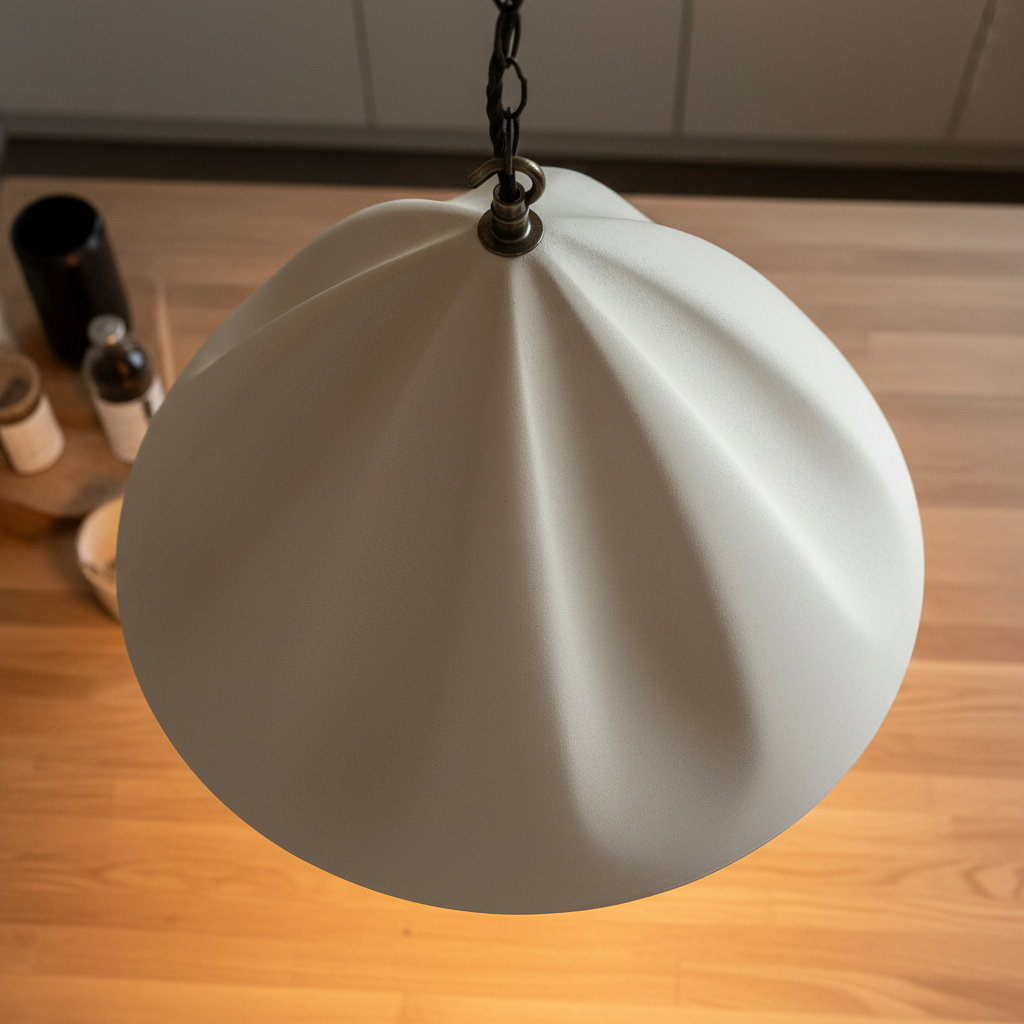PLISSE Plaster Pendant Light