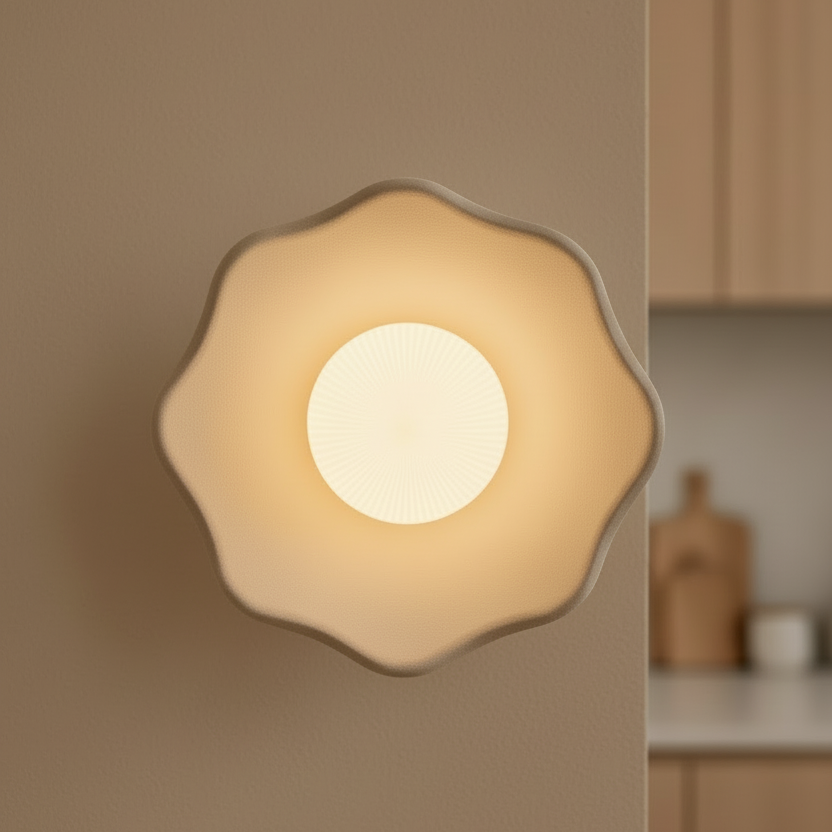 PORCIA Plaster Wall Sconce - Snow