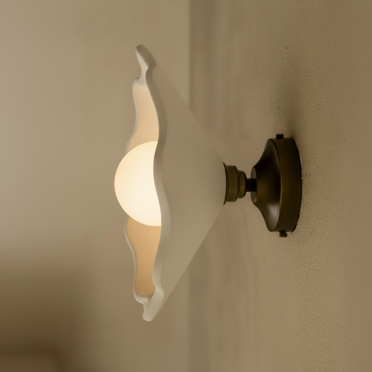 PORCIA Plaster Wall Sconce - Snow