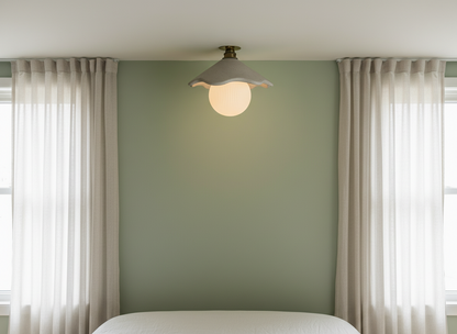 PORCIA Flush Mount Ceiling Light - Concrete