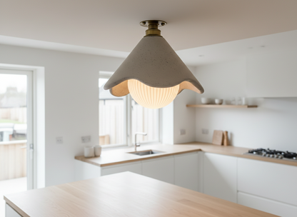 PATRO Flush Mount Ceiling Light - Concrete