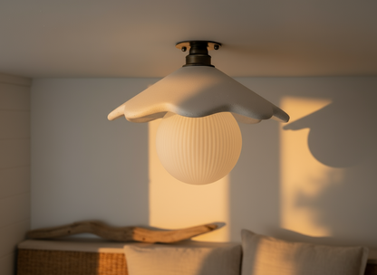 PORCIA Flush Mount Ceiling Light - Snow