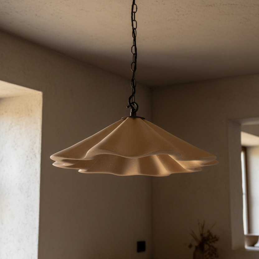 FANNIA Plaster Pendant Light - Sandstone