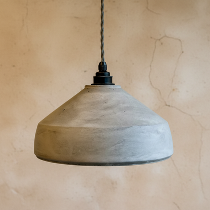 ZENO Plaster Pendant Light - Concrete